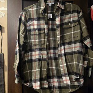 Old Navy XS Petite Long sleeve button up top NEW